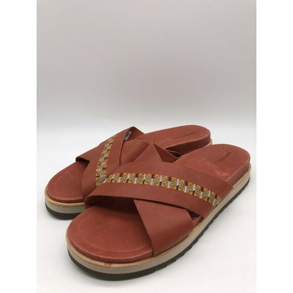 Merrell Women's Juno Redwood Full Grain Leather Slide Sandals Size 9 NEW - Picture 7 of 12